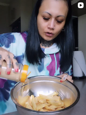 Customer using Stef the Māori products